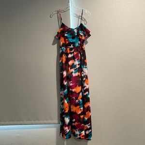 Loft Maxi tie dye dress